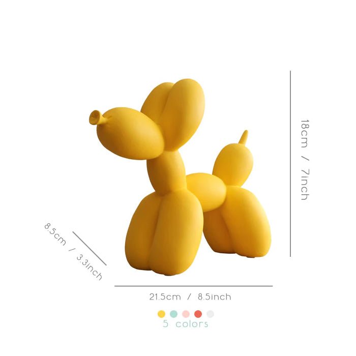 Decorative Sculpture | Unique Abstract Balloon Dog Art Piece - Luxyecs