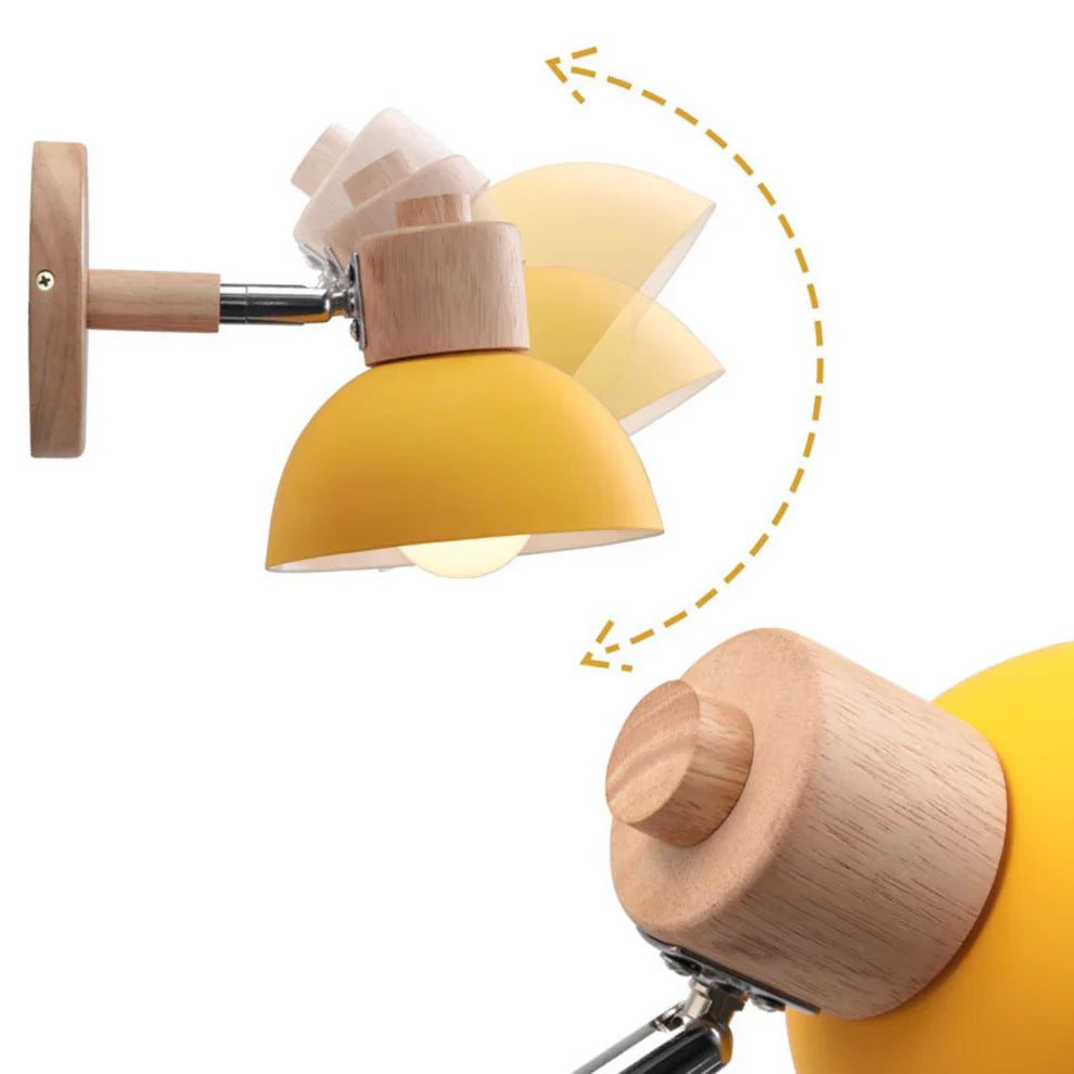 Yadiel - Wood Nordic Modern Hanging Switch Wall Light