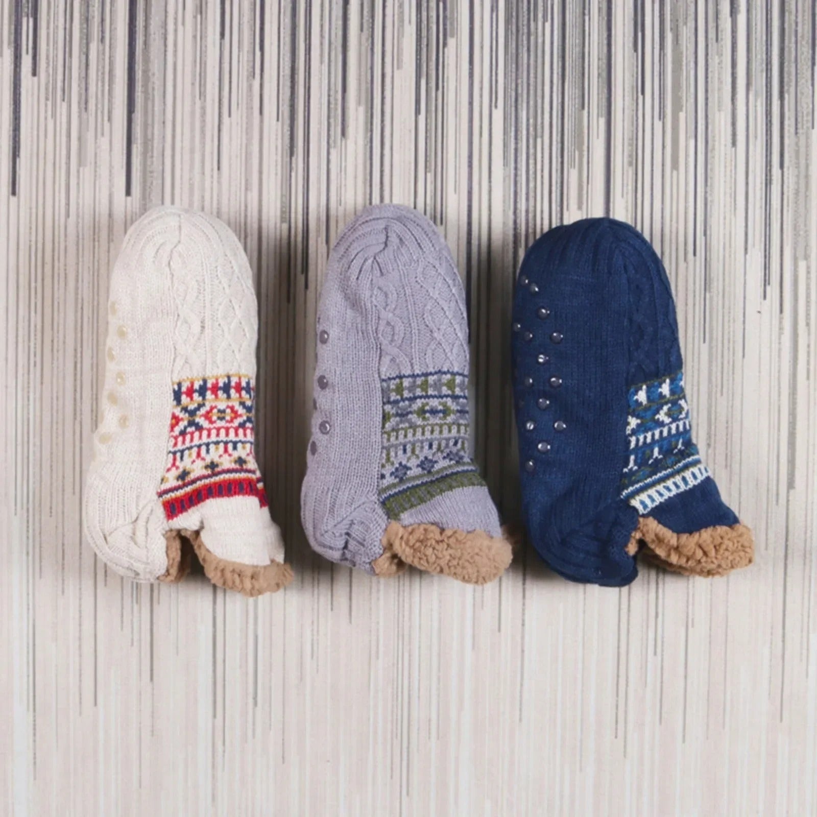 Winter Warm Home Socks | Anti-Slip Indoor Slippers