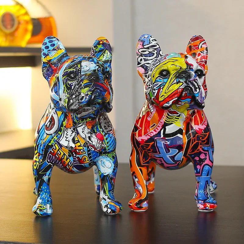 Dog Statue Decor | Artistic Home Accent - Luxyecs