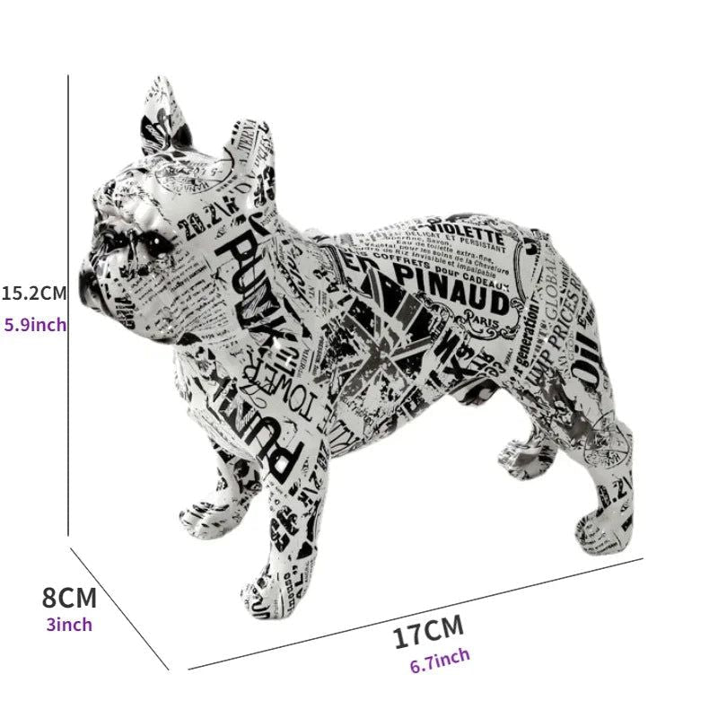 Dog Statue Decor | Artistic Home Accent - Luxyecs