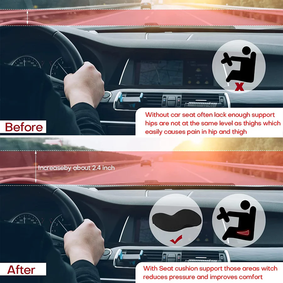 Orthopedic Seat Cushion | Comfortable Support for Long Sitting