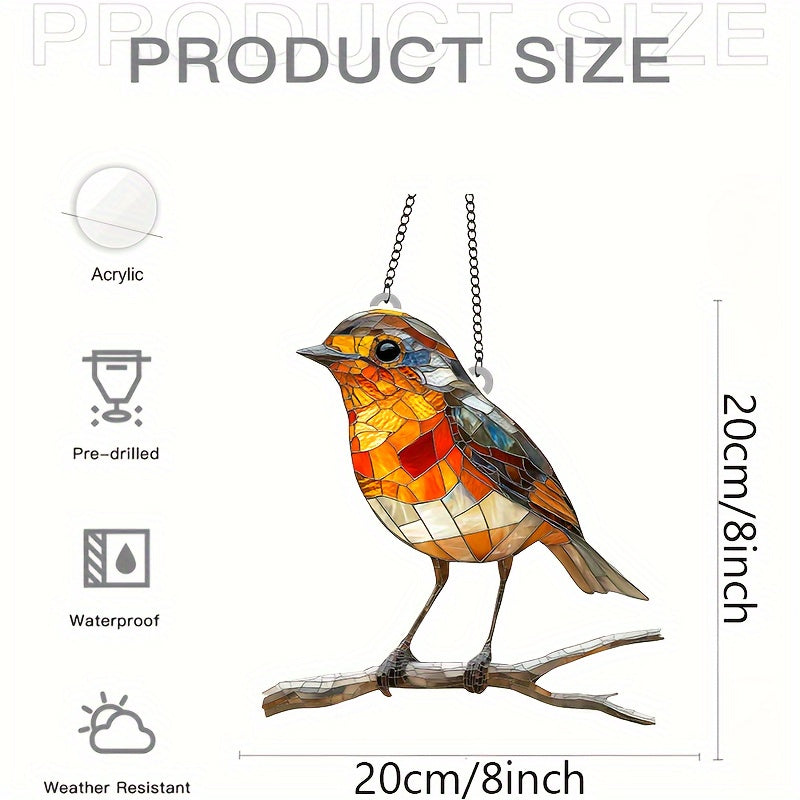 Luxyecs | Acrylic Bird Sun Catcher, Hanging Wall Decoration