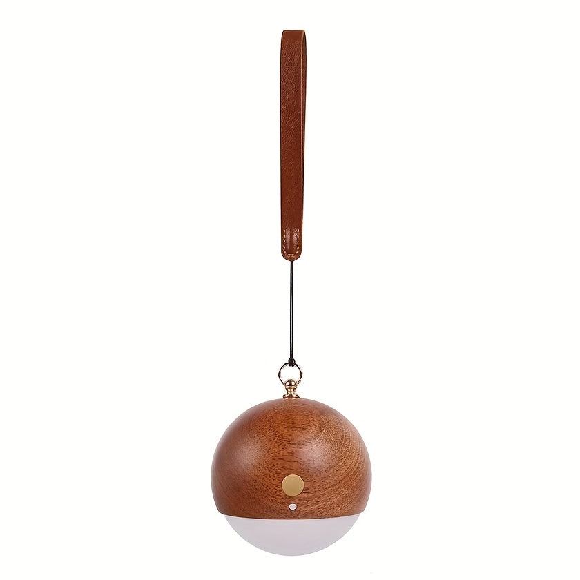 Nordic Wooden Ball Wall Light | Modern Hanging LED Lamp