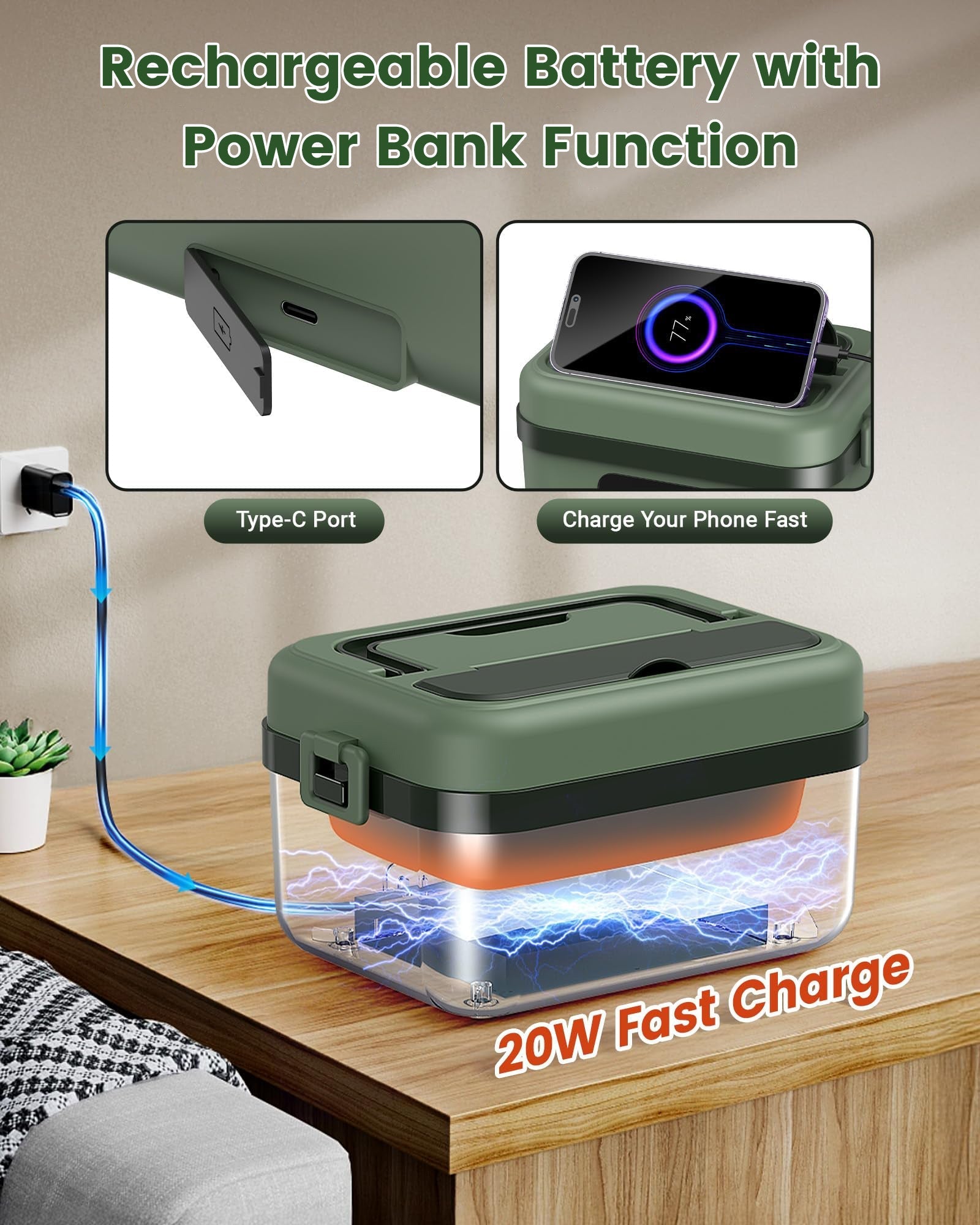 Electric Food Container | Portable Lunch Heater - Luxyecs