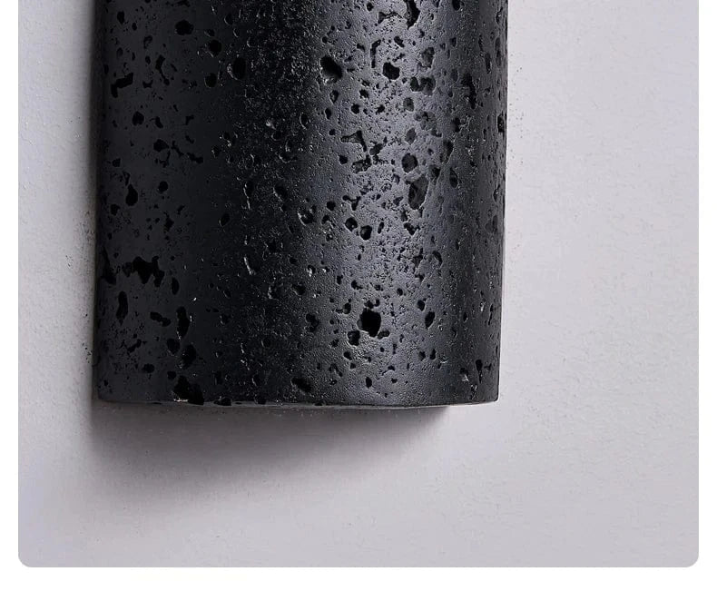 Stone LED Wall Sconce | Minimalist Travertine Indoor Lighting