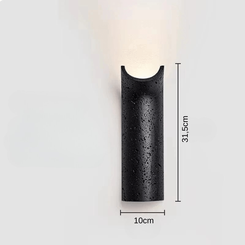 Stone LED Wall Sconce | Minimalist Travertine Indoor Lighting