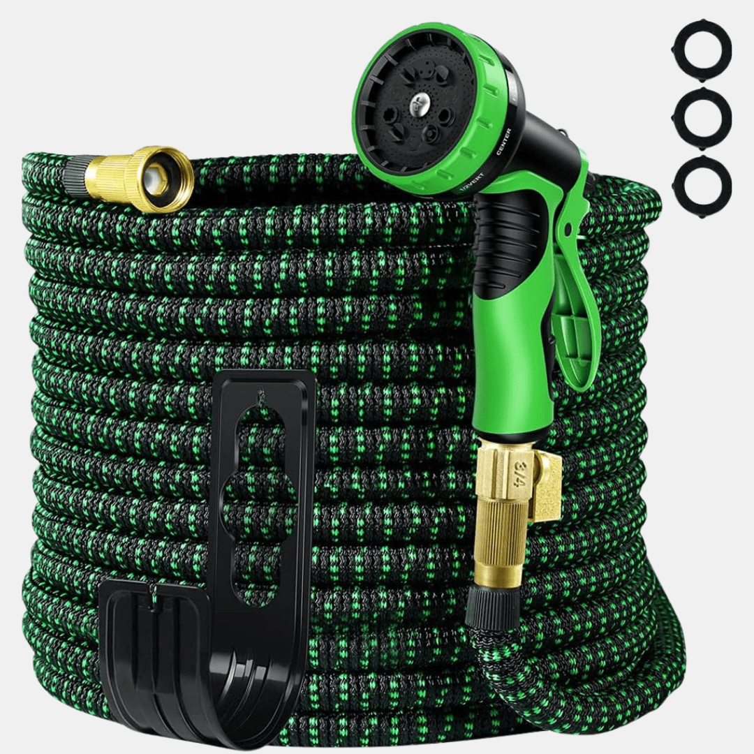Expandable Garden Hose – 100ft Flexible, No - Kink & Leak - Proof Design - Luxyecs