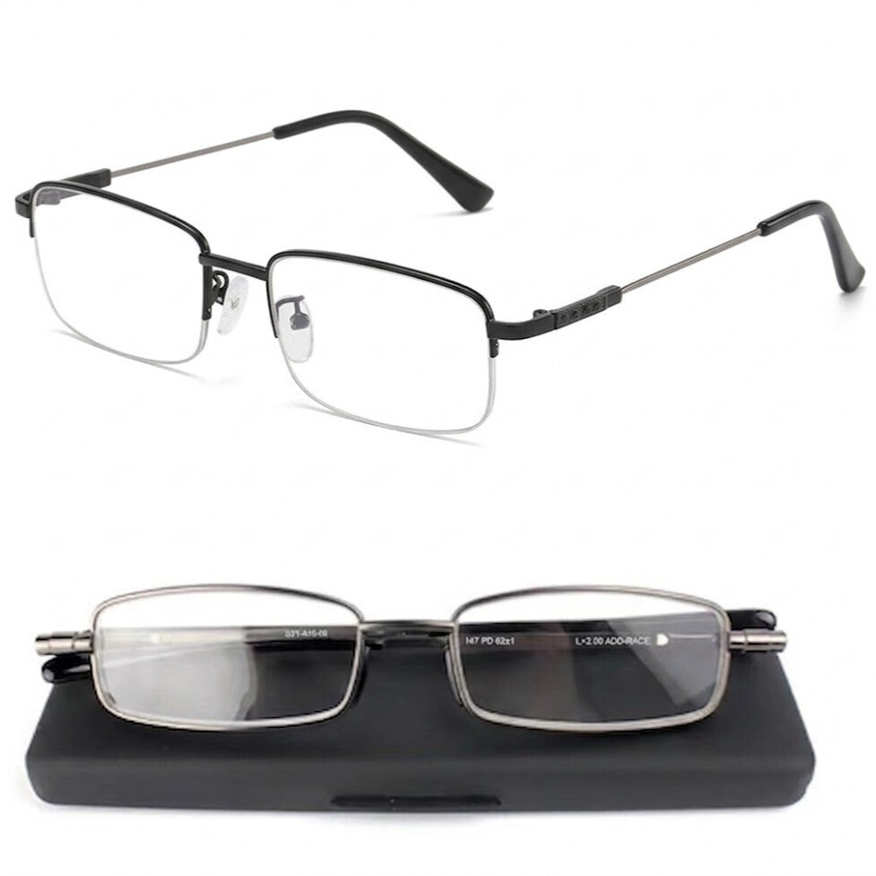 Compact Mens & Ladies Folding Reading Glasses