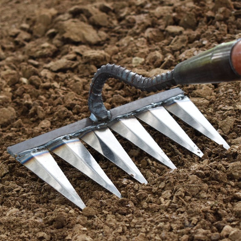 Garden Weeding Rake | Handheld Soil Cultivating Tool - Luxyecs