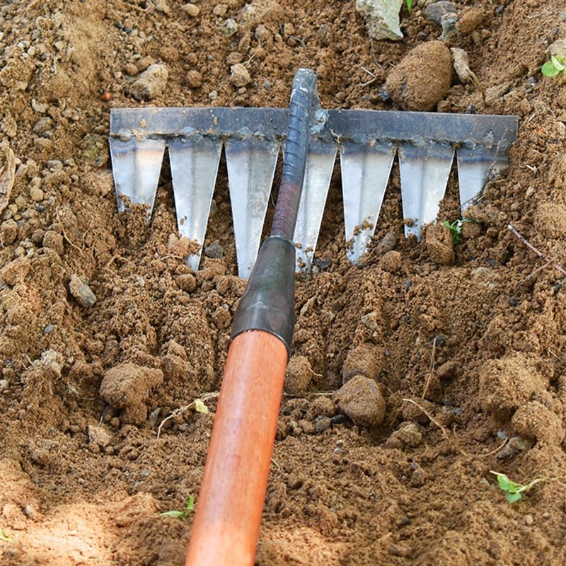 Garden Weeding Rake | Handheld Soil Cultivating Tool - Luxyecs