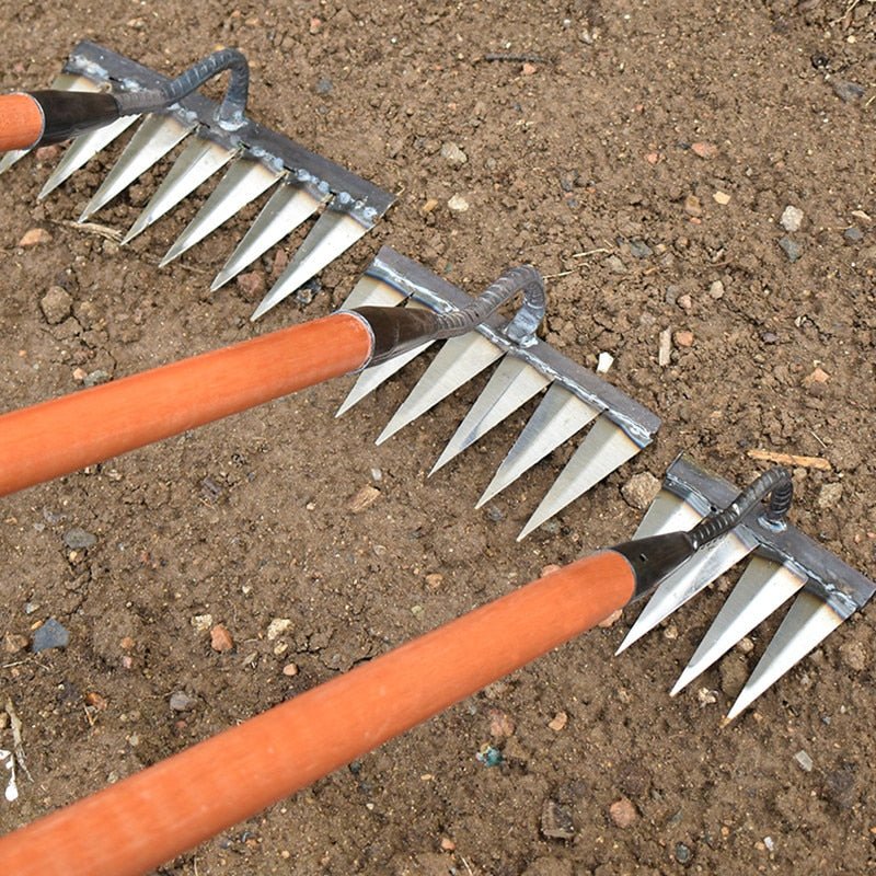 Garden Weeding Rake | Handheld Soil Cultivating Tool - Luxyecs