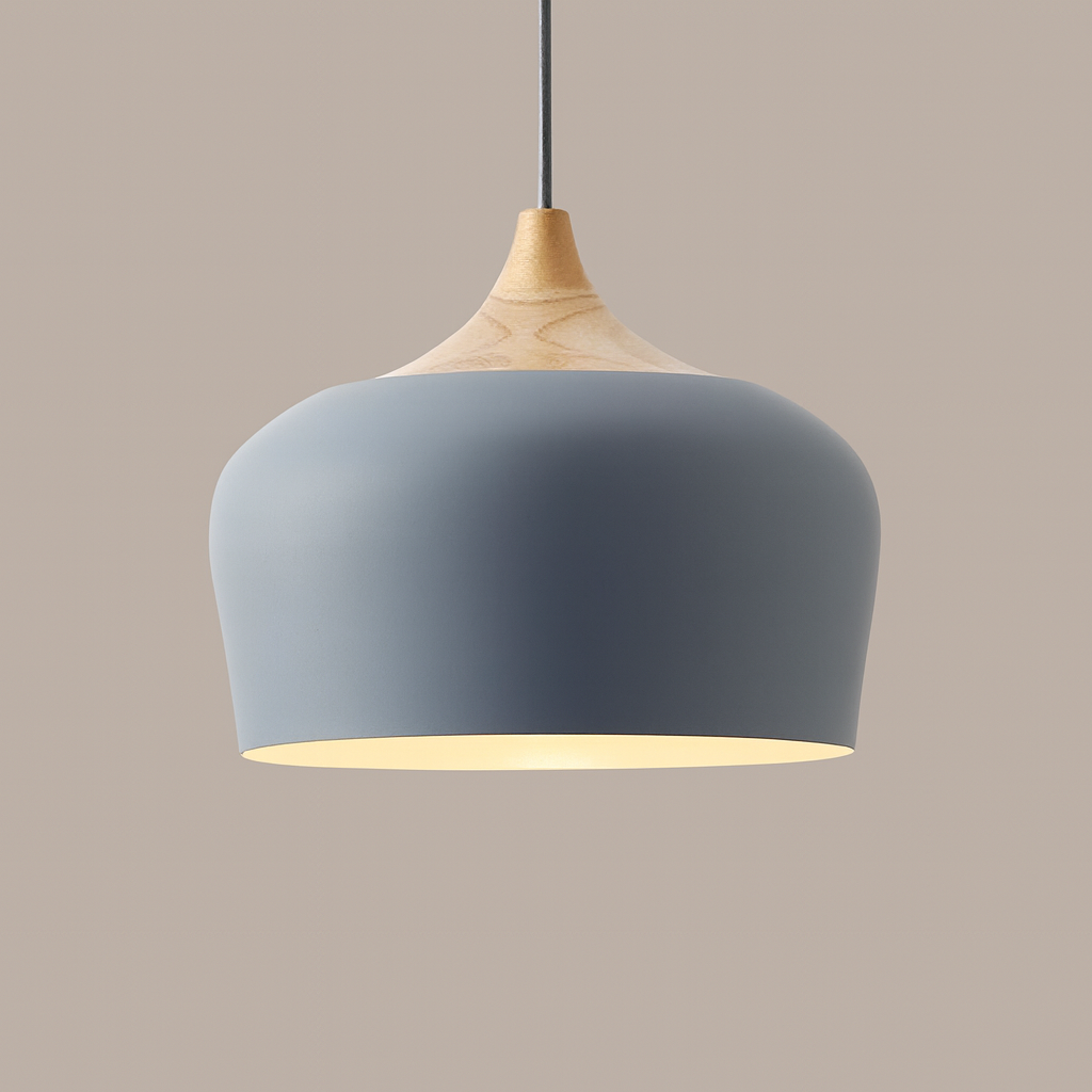 Pastel Palette Pendant Lights | Stylish Metal and Wood Lighting for Living Room