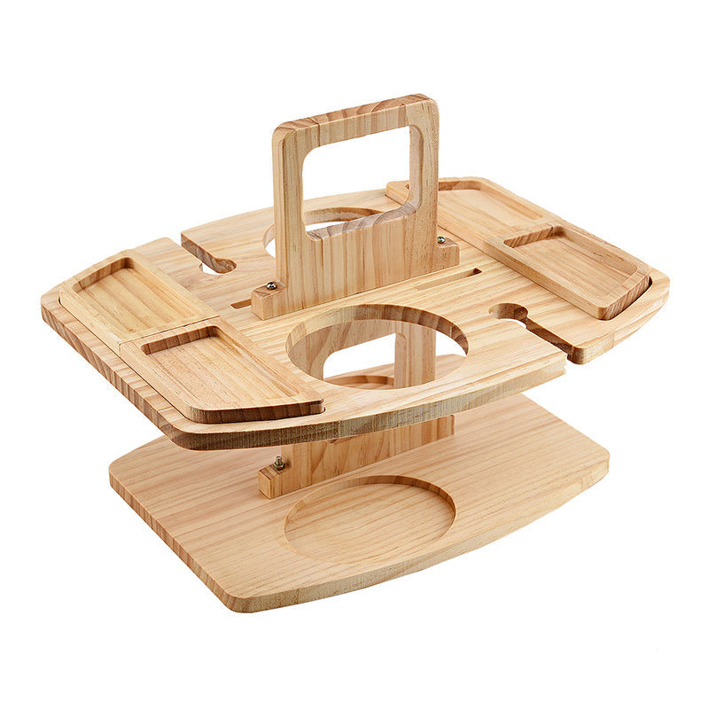 Portable Wooden Picnic Wine Table – WineNest