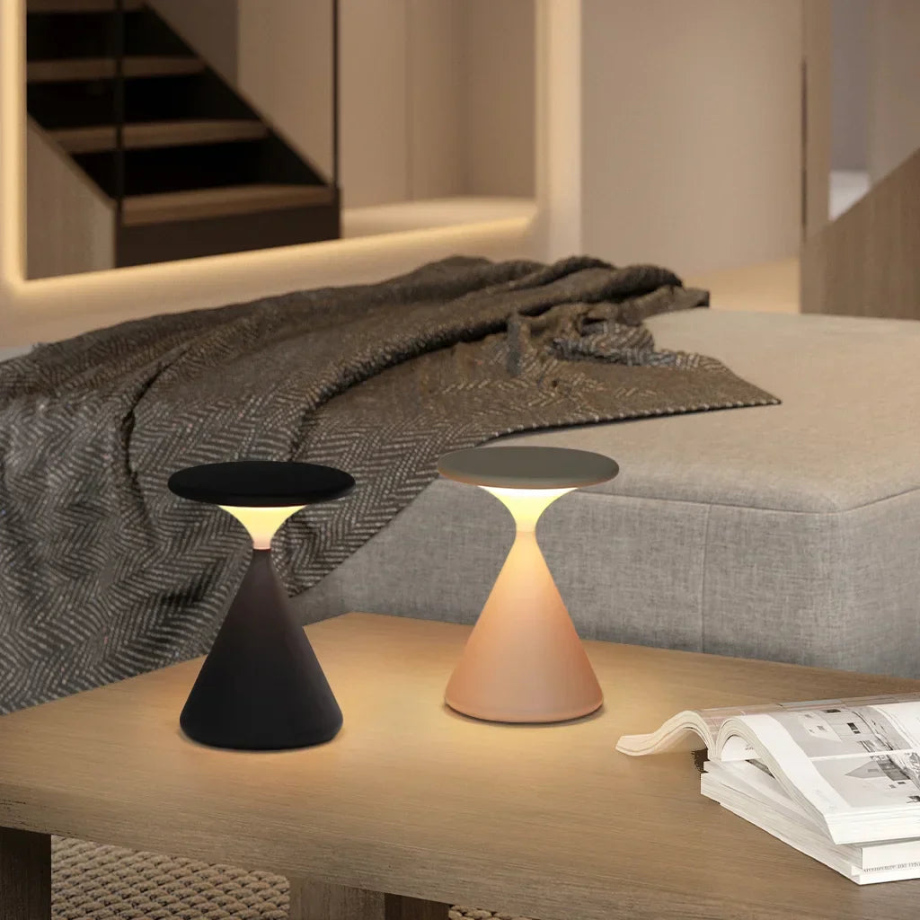 Hourglass Wireless Table Lamp | Elegant Wireless Lighting for Modern Homes