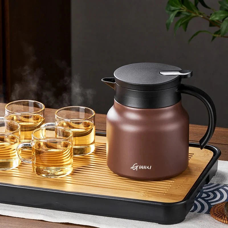 Insulated Teapot with Built-in Infuser | Ceramic and Stainless Steel Liner