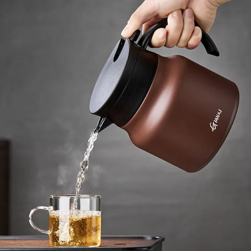 Insulated Teapot with Built-in Infuser | Ceramic and Stainless Steel Liner