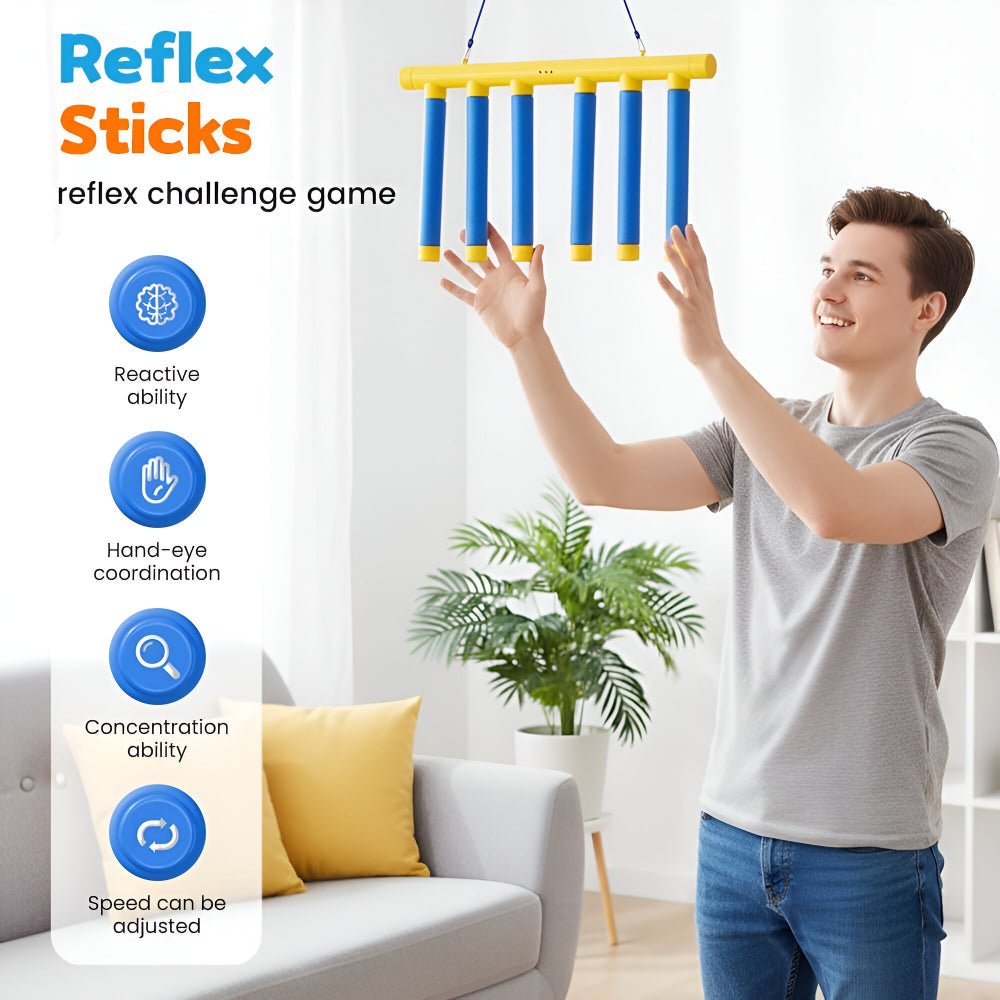 Kids Reaction Game | Reflex Training Falling Stick Game - Luxyecs