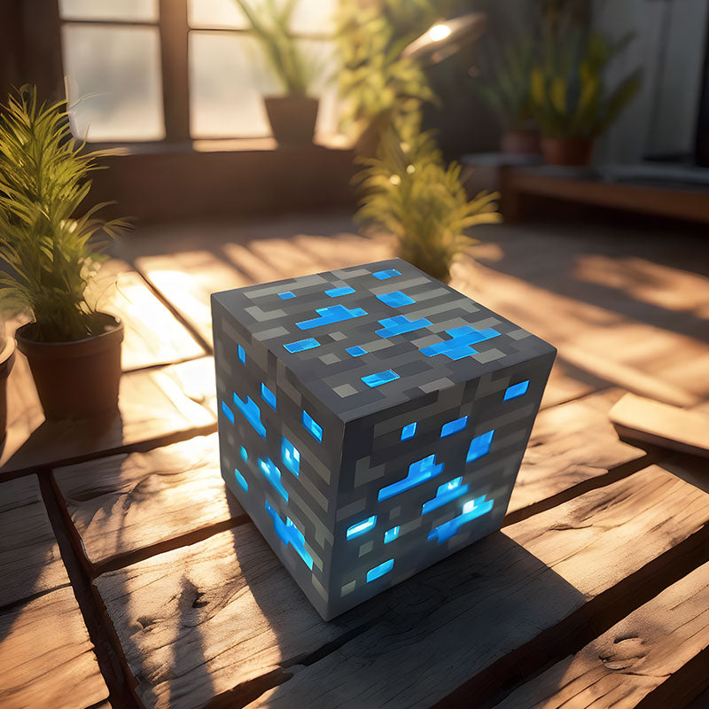 Blue LED Bedside Lamp – Modern & Serene Lighting