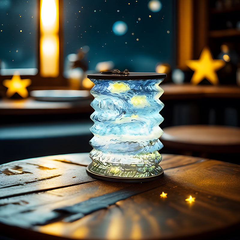 Portable Battery-Powered LED Bedside Lamp – Elegant & Innovative Lighting