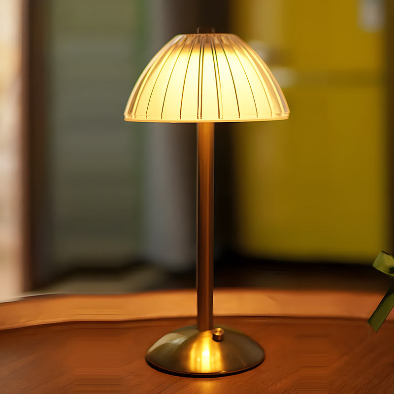 Modern Gold Base LED Bedside Lamp – Elegant and Sophisticated Lighting