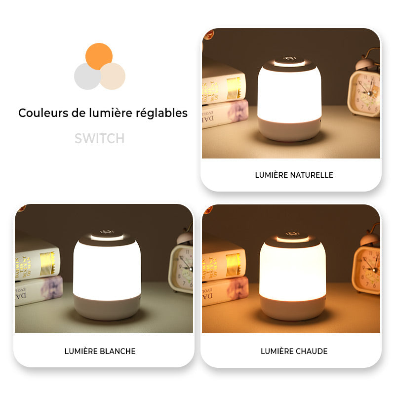 LED Touch Bedside Lamp – Modern & Minimalist Design