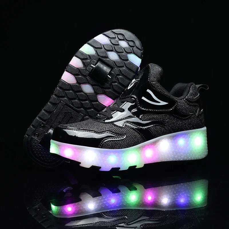 LED Roller Shoes for Children – Fun, Light - Up Wheels for Active Playtime - Luxyecs
