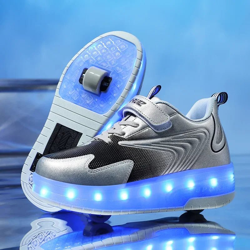 LED Roller Shoes for Children – Fun, Light - Up Wheels for Active Playtime - Luxyecs
