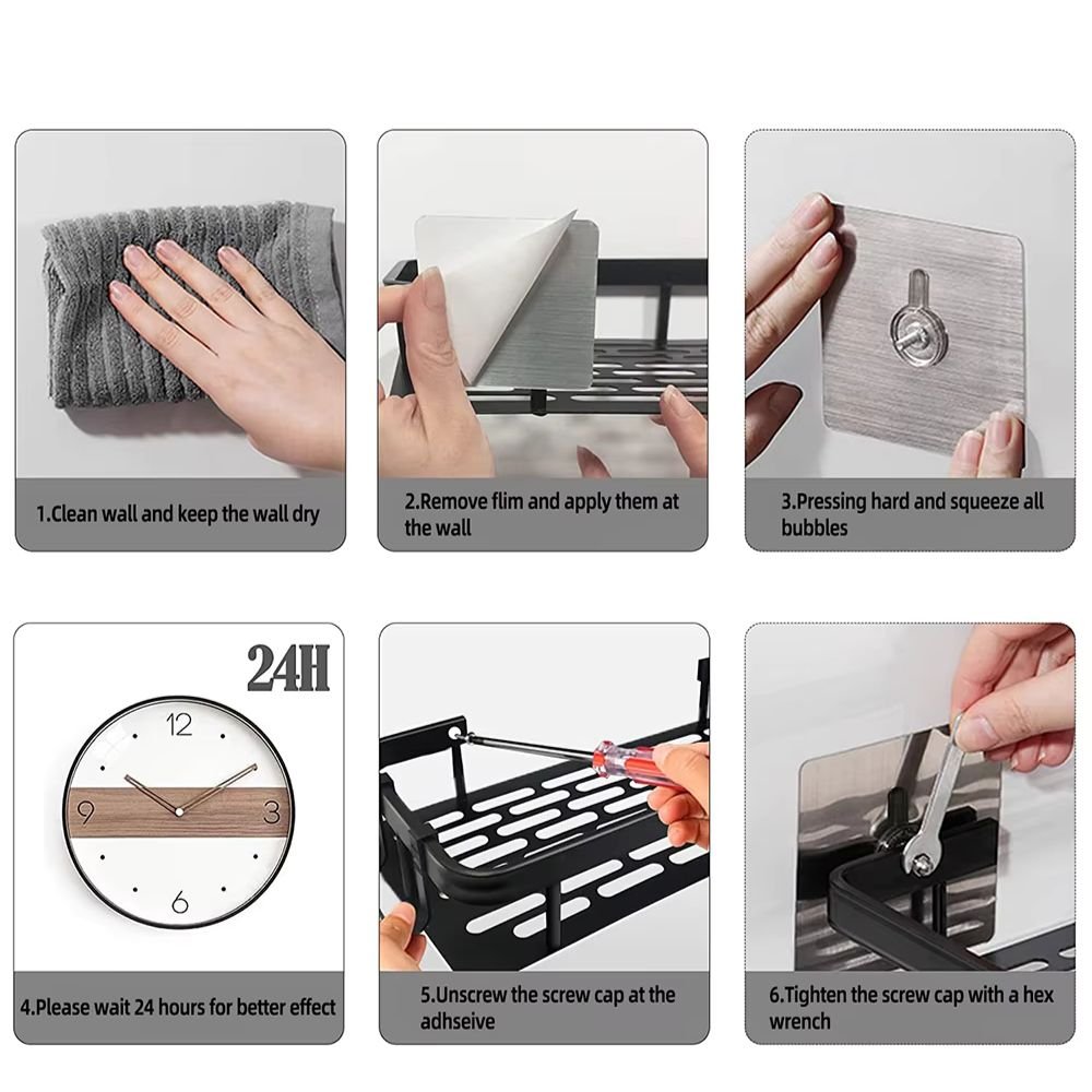 Shower Caddies| Contemporary Aluminium Storage Solution for Bathrooms