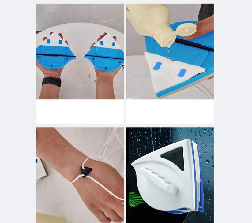 Magnetic Window Cleaner | Double Sided Glass Cleaning Tool - Luxyecs