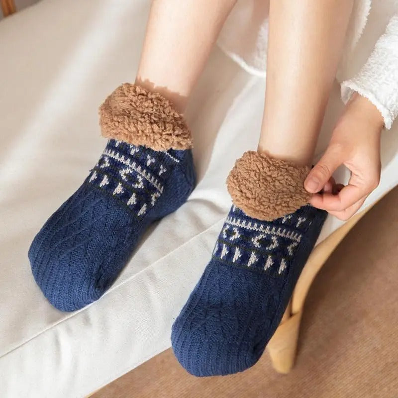 Winter Warm Home Socks | Anti-Slip Indoor Slippers