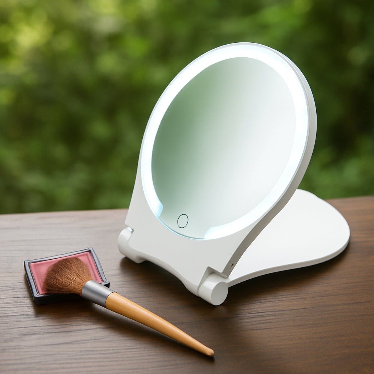 Makeup Mirror | Lighted Folding Vanity Mirror - Luxyecs