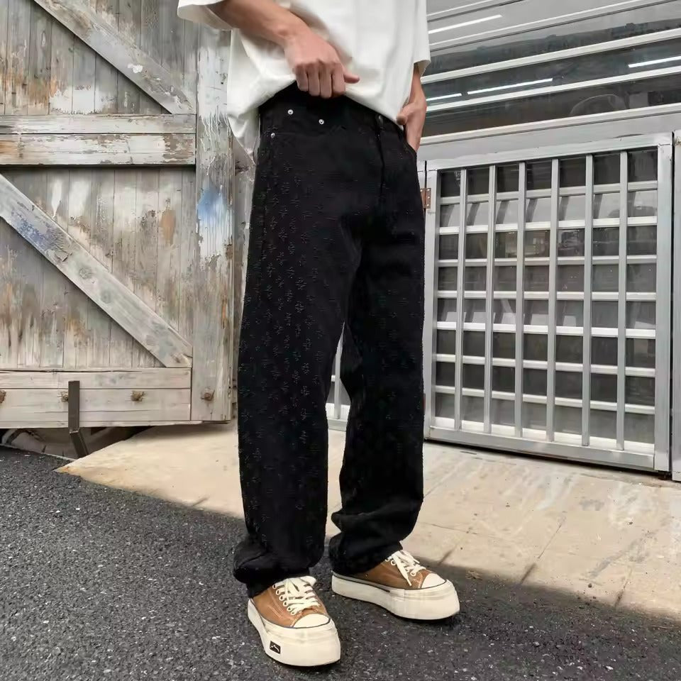 Men’s Casual Denim Pants | Relaxed Fit Style - Luxyecs