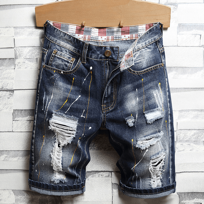 Men’s Denim Shorts | Vintage Streetwear Style - Luxyecs