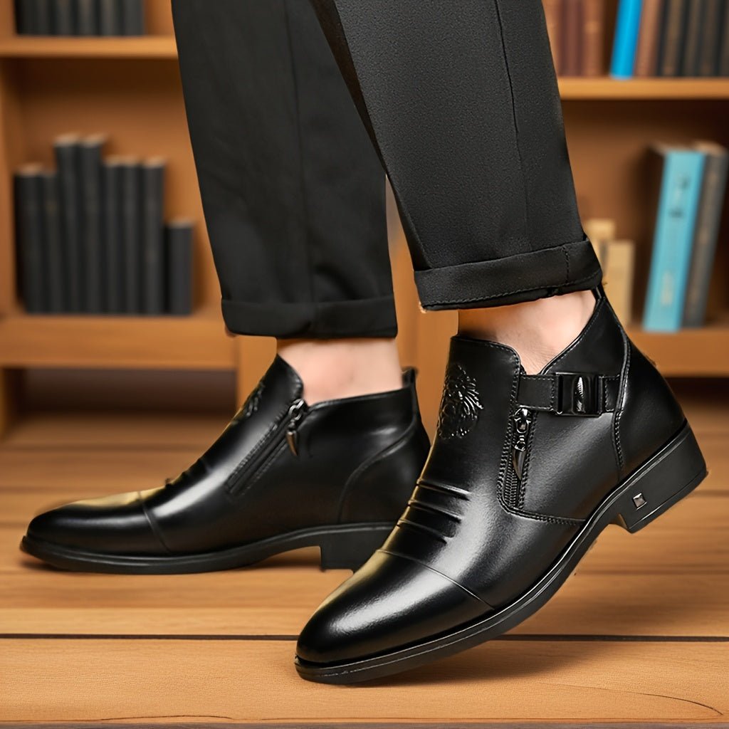 Men’s Dress Boots | Classic Ankle Formal Shoes - Luxyecs