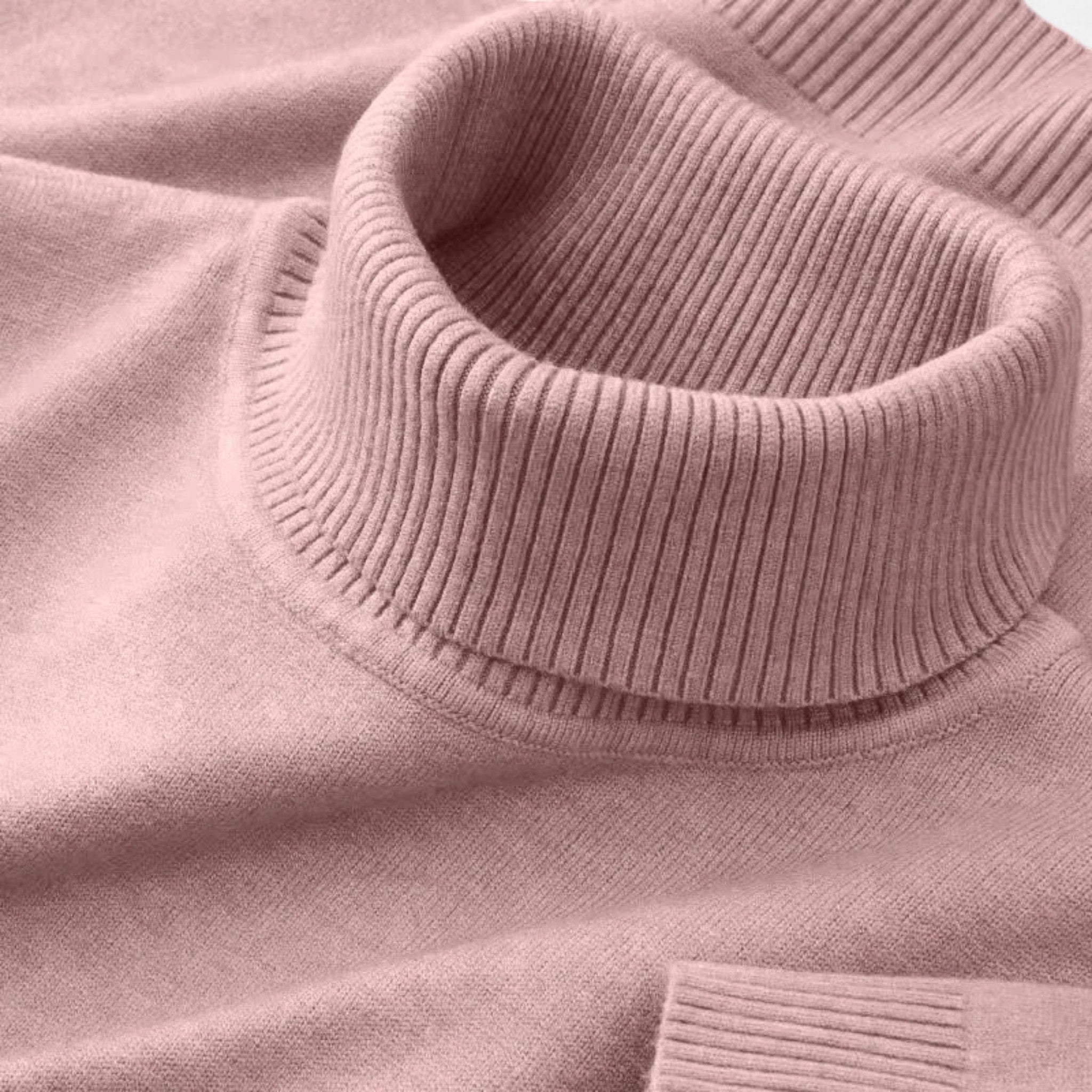 Men’s Knitted Wool Turtleneck Sweater - Luxyecs