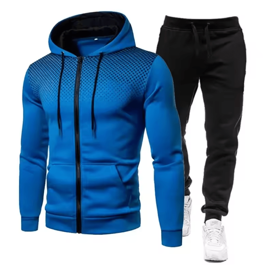 Men’s Sports Tracksuit Set | Athletic Full - Zip Comfort - Luxyecs