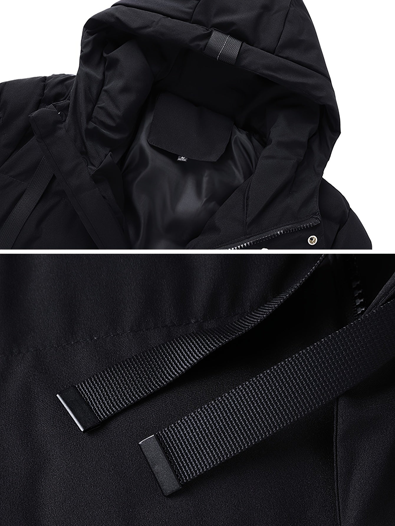 Men’s Winter Jacket | Long Hooded Puffer Coat - Luxyecs