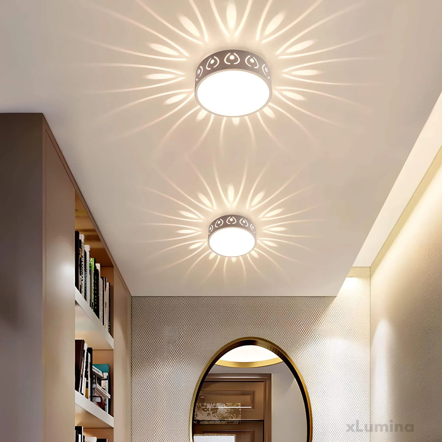 Modern LED Ceiling Light – Elegant Crystal & Acrylic Fixture