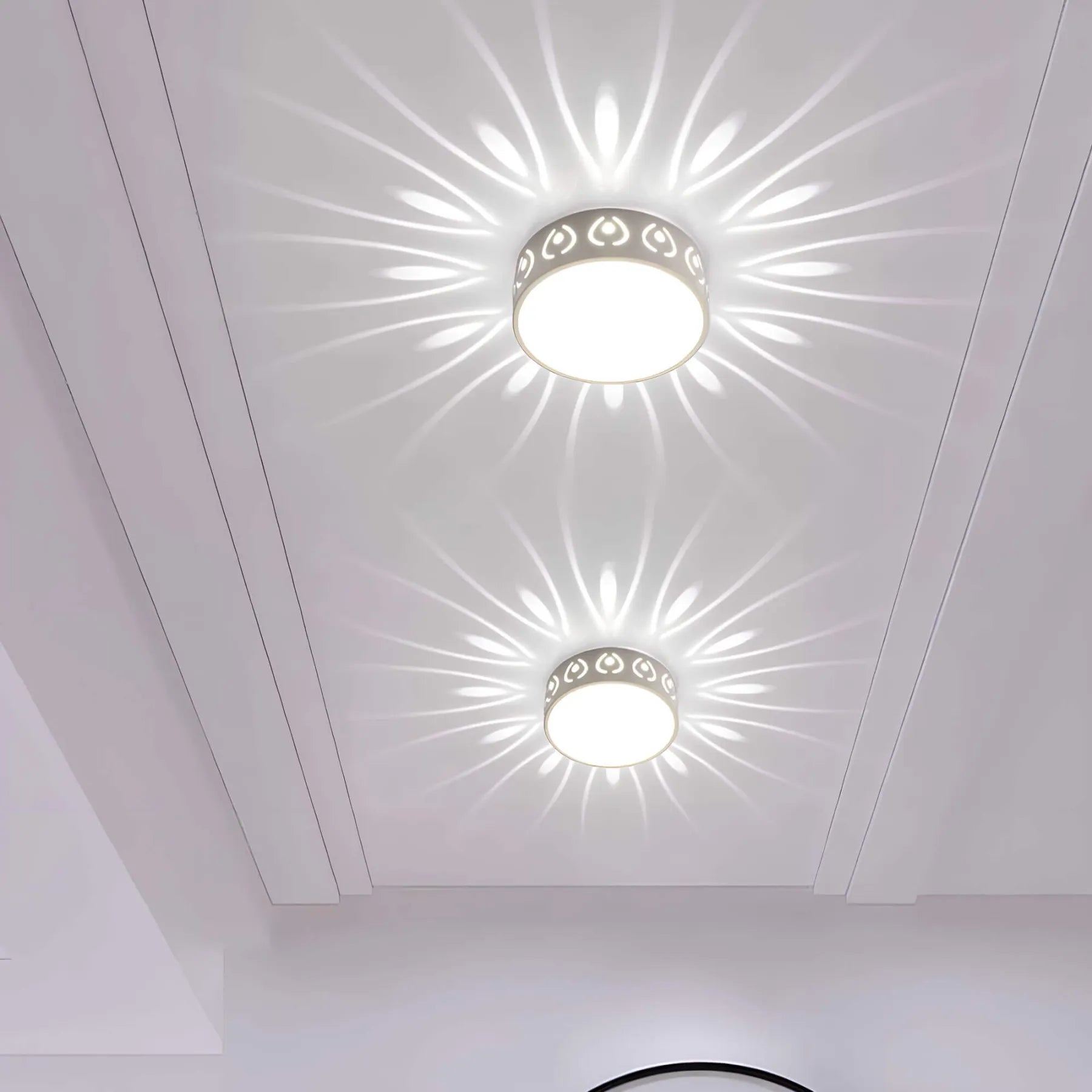 Modern LED Ceiling Light – Elegant Crystal & Acrylic Fixture