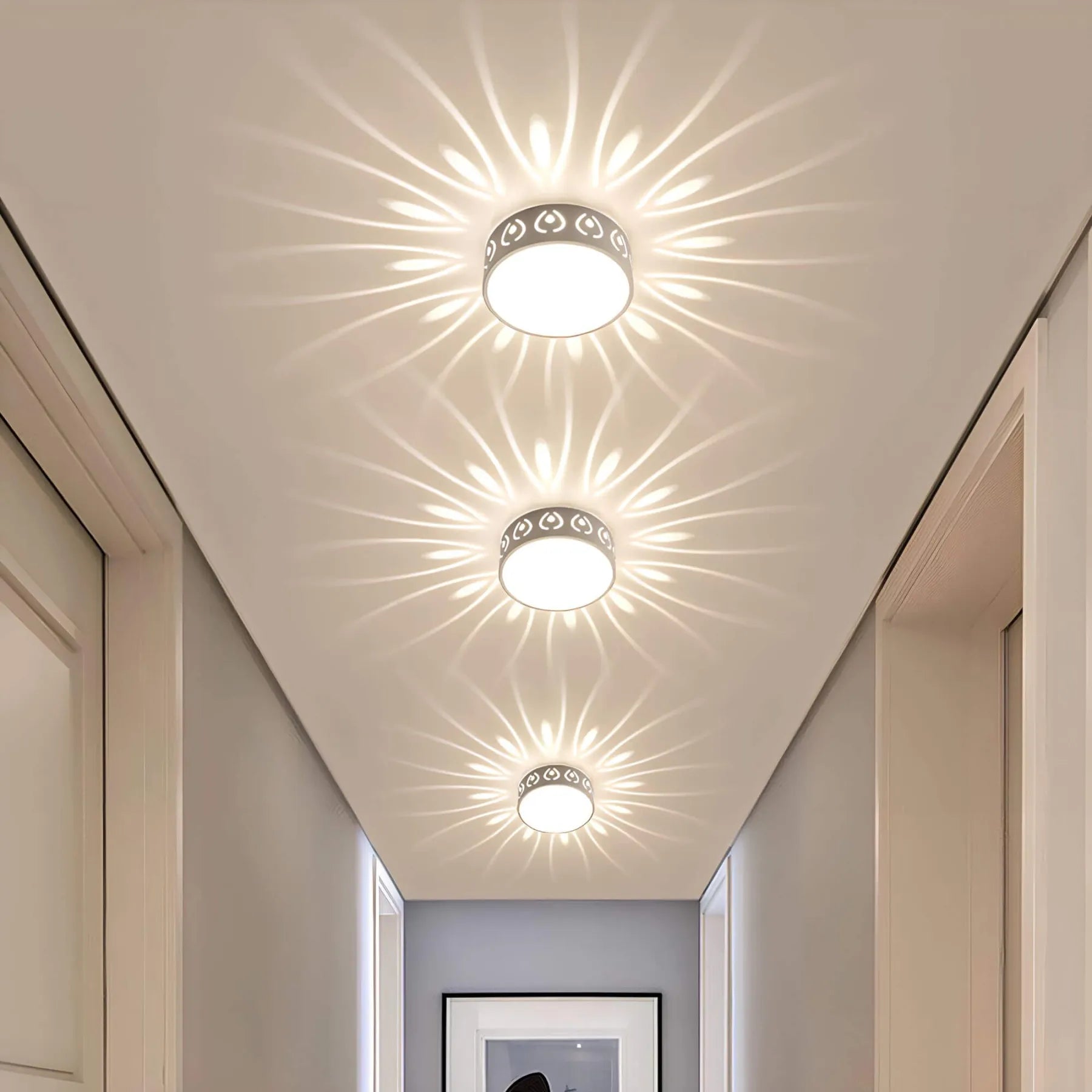 Modern LED Ceiling Light – Elegant Crystal & Acrylic Fixture