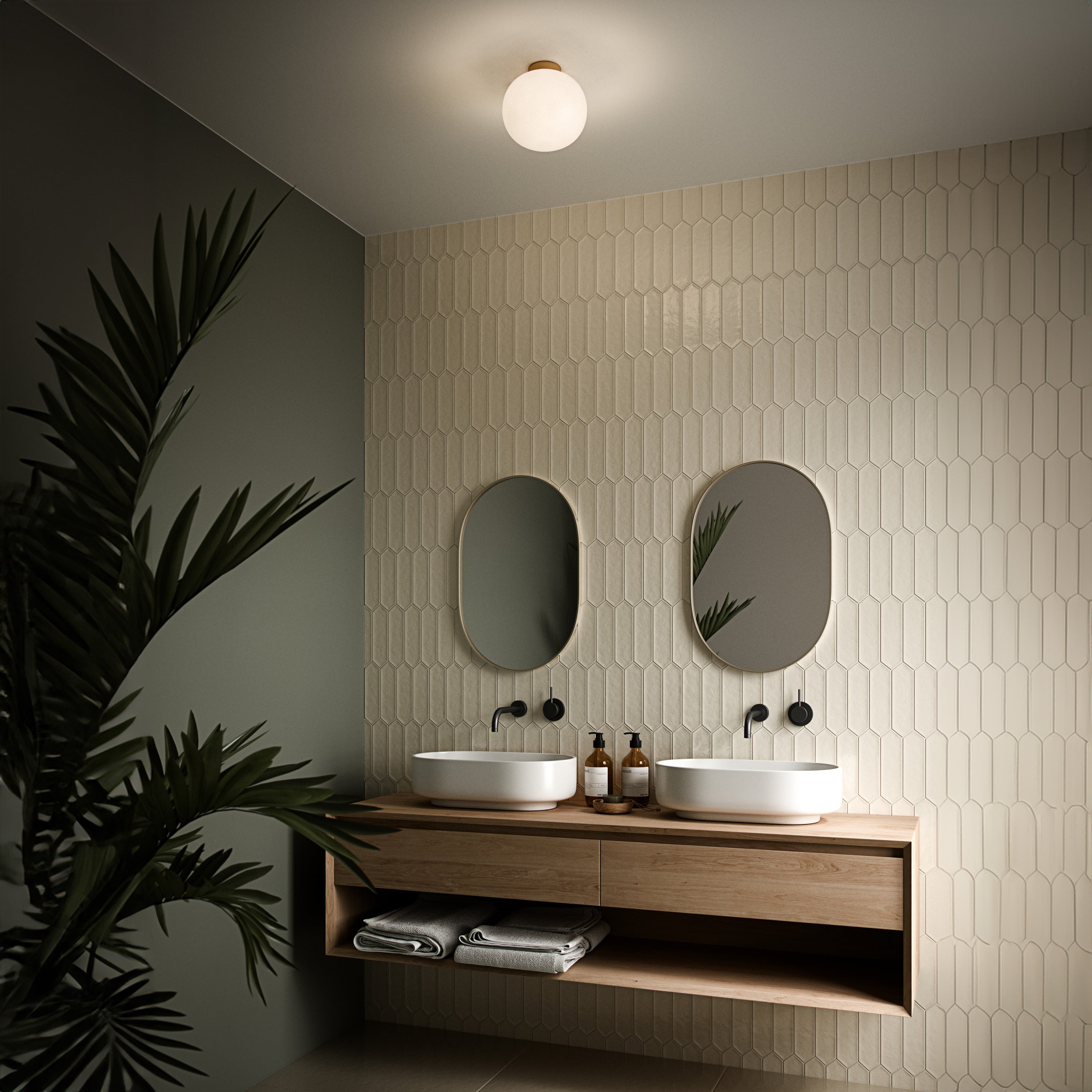 Modern Globe Ceiling Light | Elegant Home Fixture