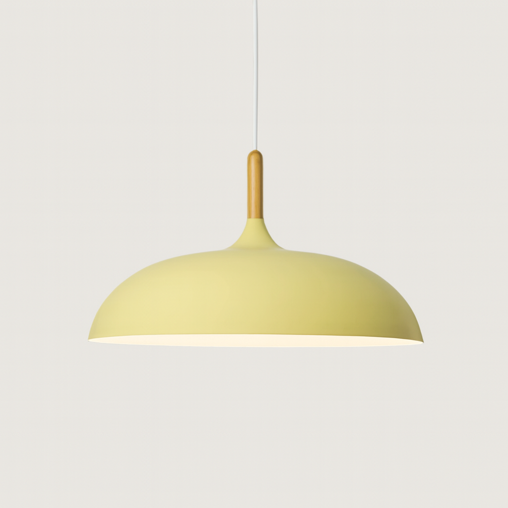 Pastel Palette Pendant Lights | Stylish Metal and Wood Lighting for Living Room