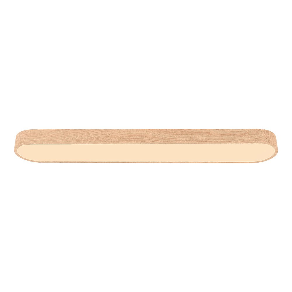 Nordic Light LED Ceiling Flush Mount | Oval Shape with Wood Accent