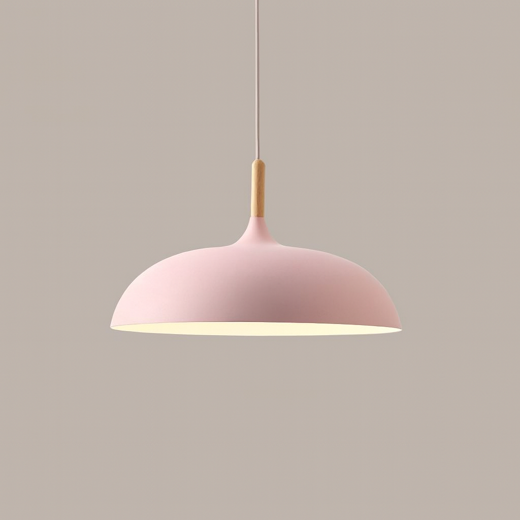 Pastel Palette Pendant Lights | Stylish Metal and Wood Lighting for Living Room