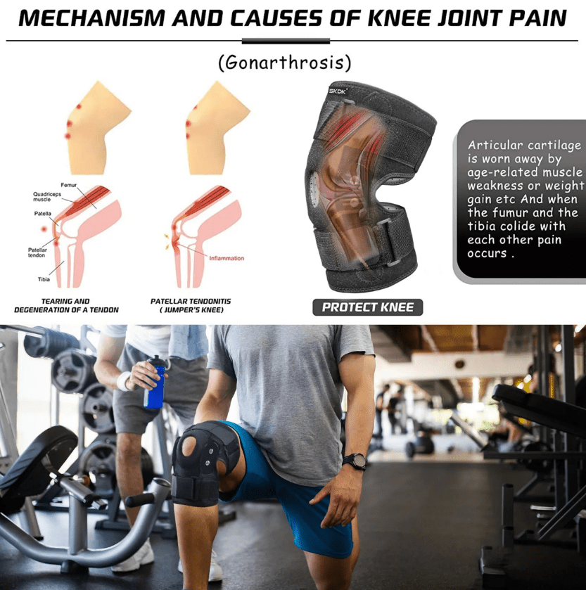 Knee Support Brace | Adjustable Stabilizing Strap