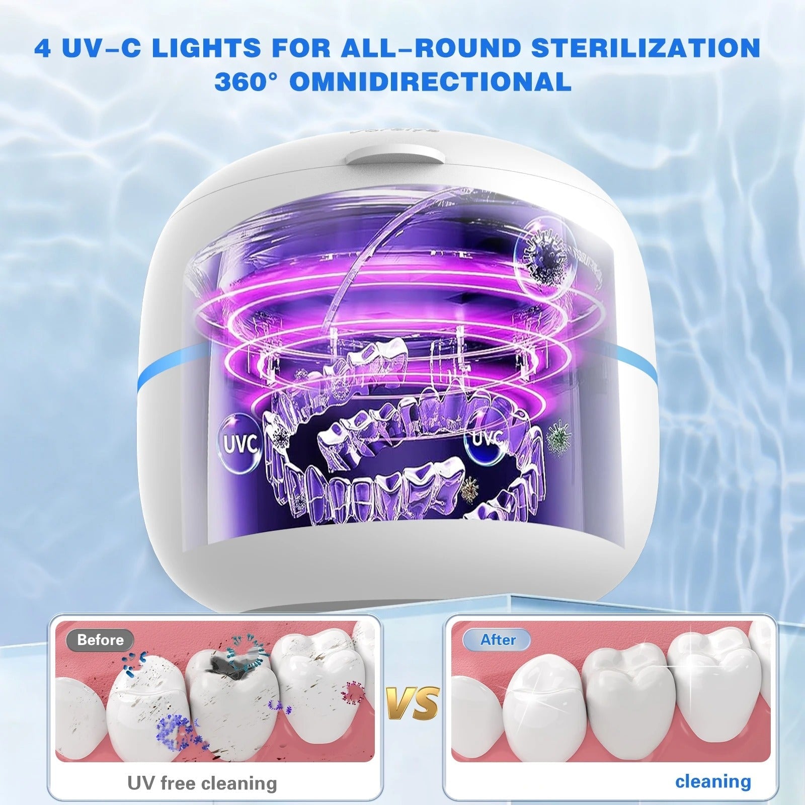 Pure Ultrasonic Dental Cleaner Pro for Appliances - Luxyecs