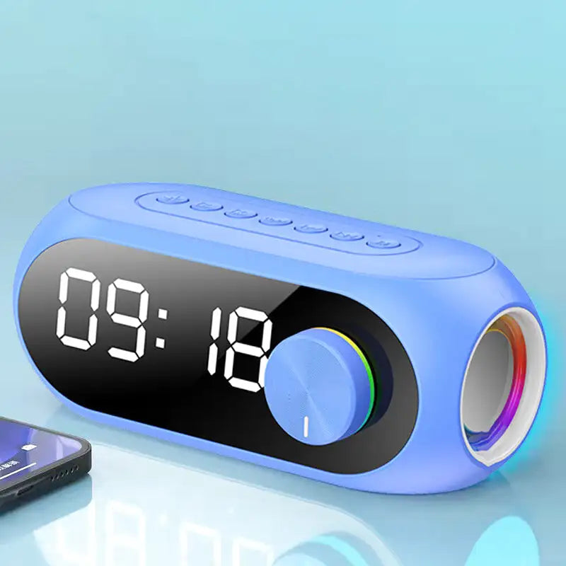 Digital Alarm Clock Radio | LED Display with Bluetooth Speaker