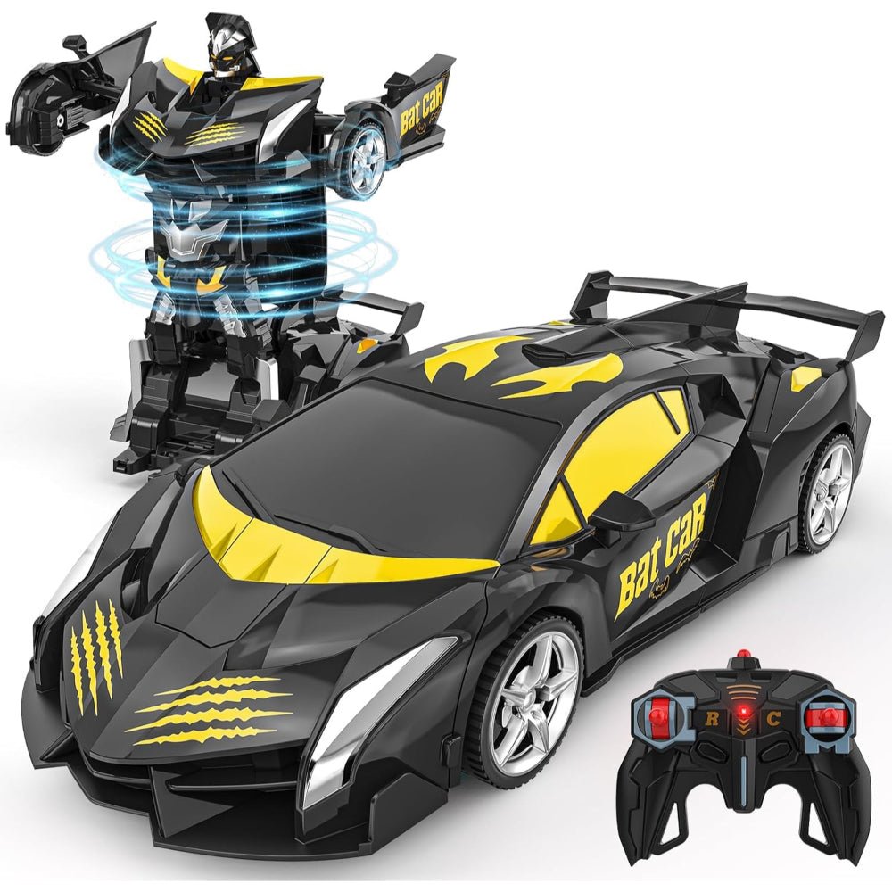 RC Car Kids Toy Transforming Robot Remote Control Vehicle Model - Luxyecs