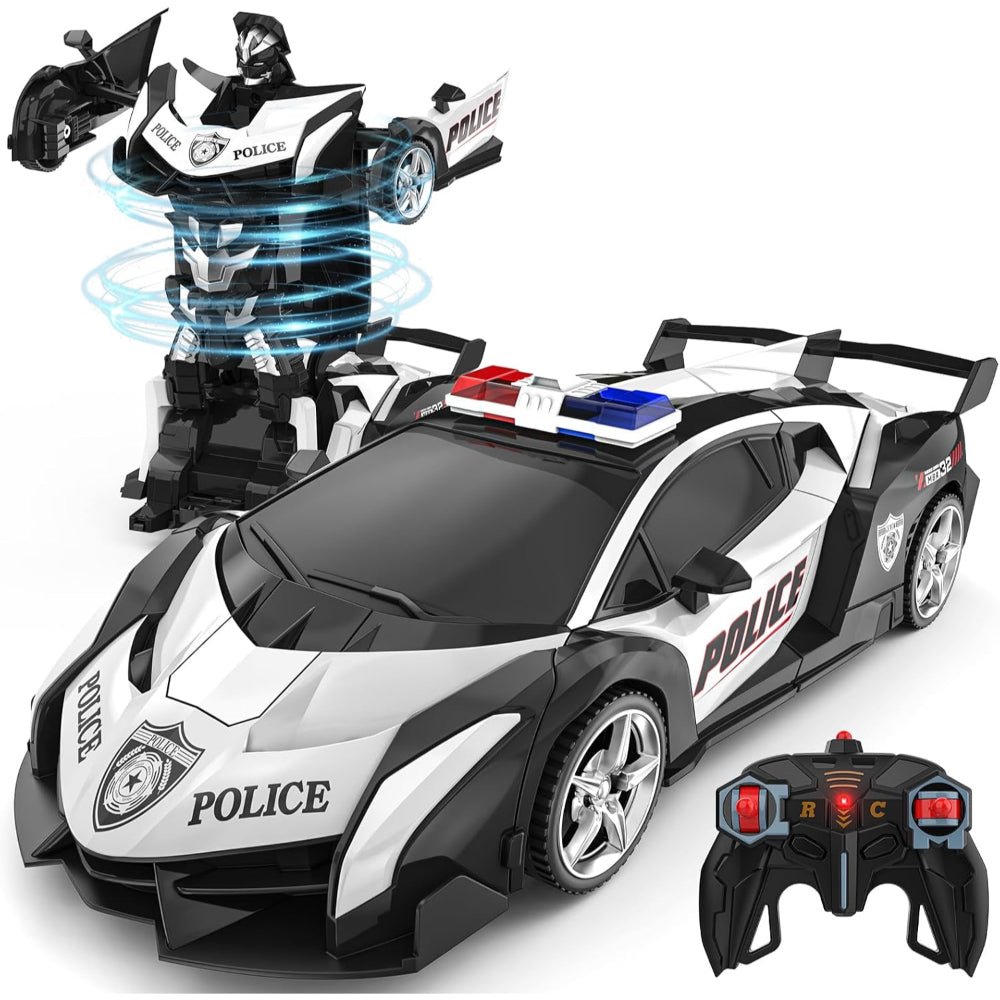 RC Car Kids Toy Transforming Robot Remote Control Vehicle Model - Luxyecs
